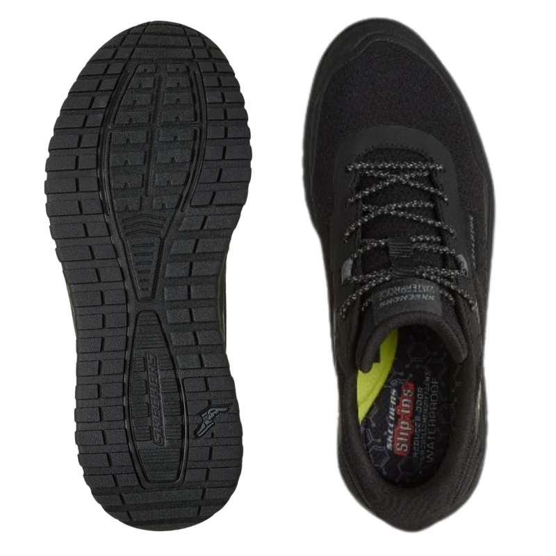 Skechers sporty slip-in herresneaker - Sort