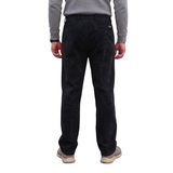Fløjlsbukser med elastikkant - Sort