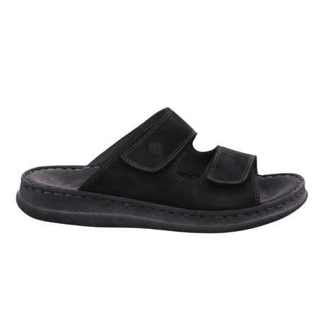 Rohde herreslipper med velcro - Sort