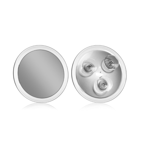 Makeupspejl med sugekopper - 10x forstørrelse