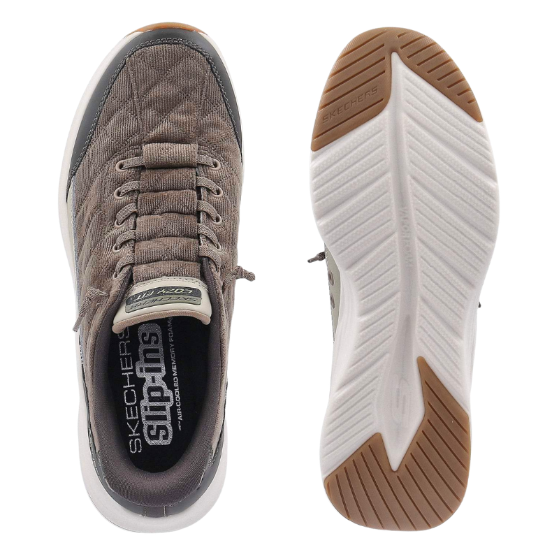 Skechers slip-in herresneaker - Oliven