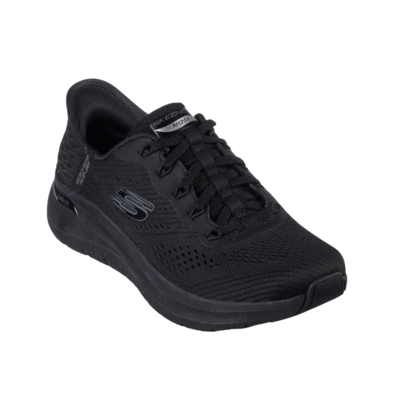 Skechers bred slip-in damesneaker - Sort