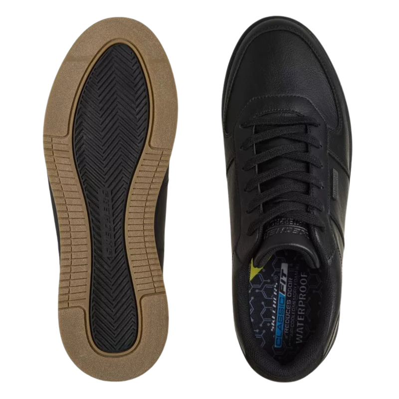 Skechers vandafvisende herresneaker - Sort
