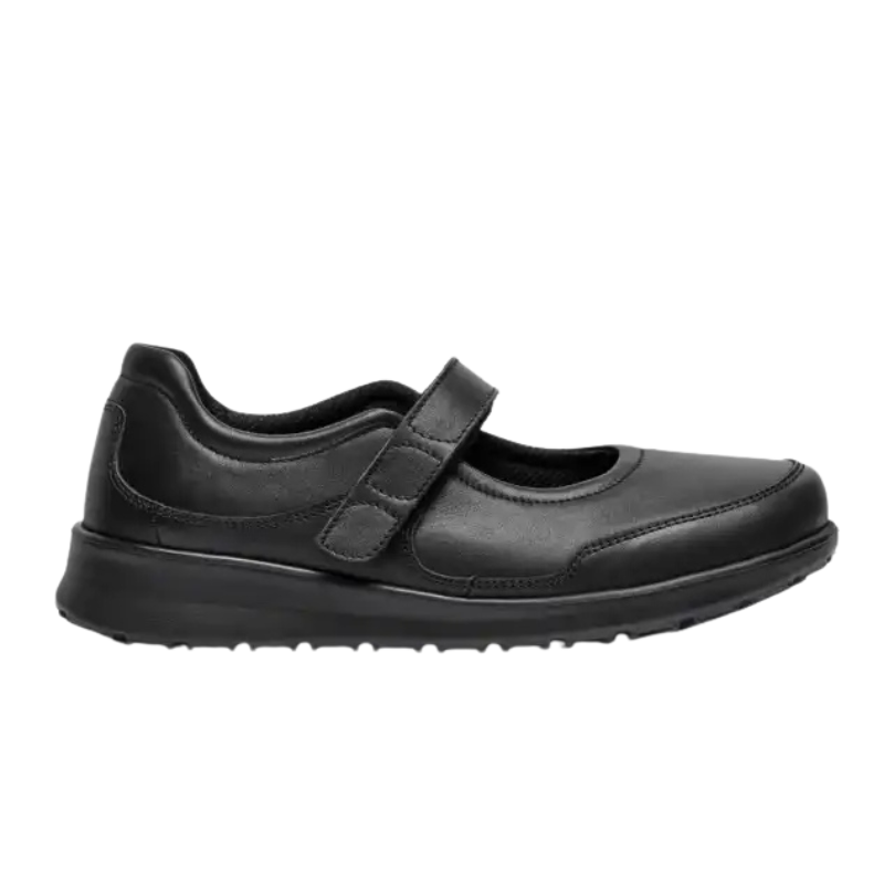 New Feet ballerina med velcro - Sort