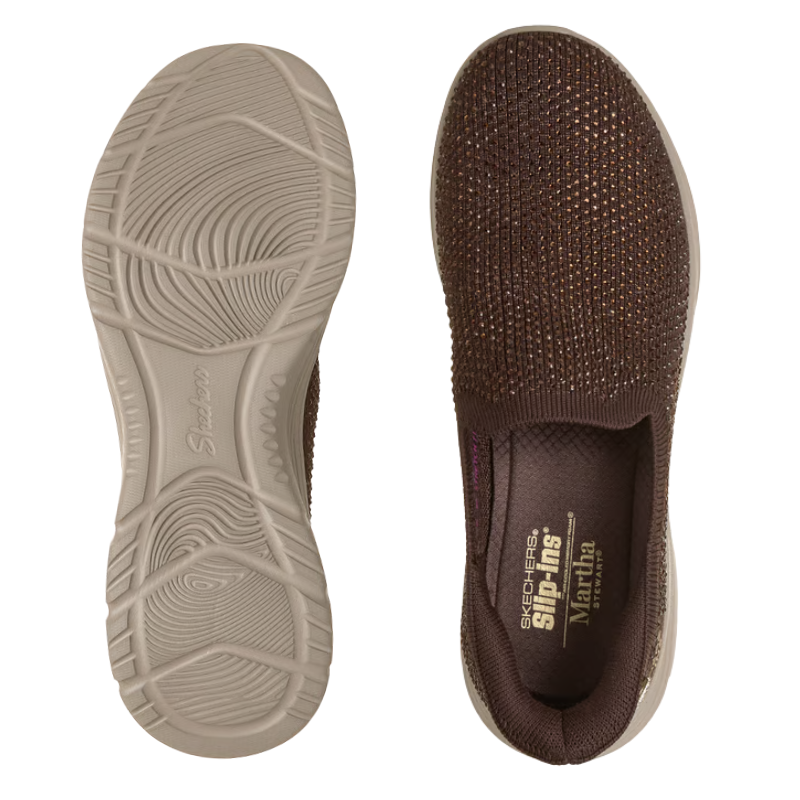 Skechers stretch damesneaker - Brun