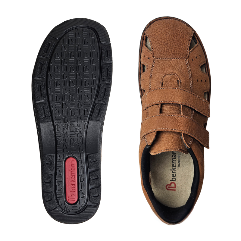 Berkemann lukket herresandal - Brun