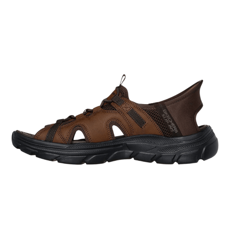 Skechers slip - in herresandal - Mørkebrun
