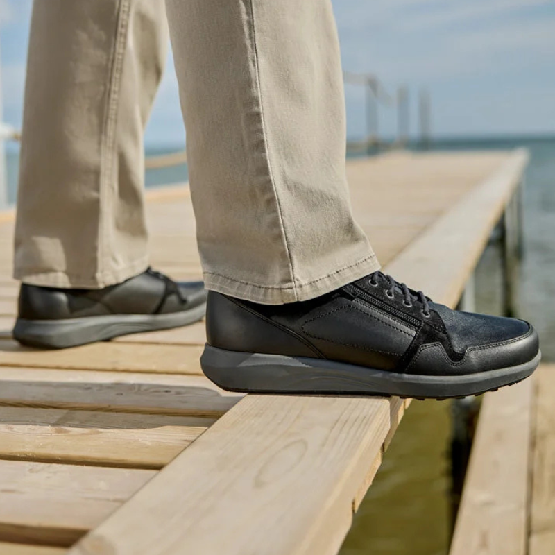 New Feet herresko med stretch - Sort