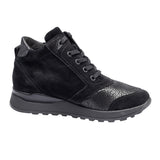 Damenstiefel in Nubuck, Schwarz, Waldläufer