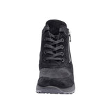 Damenstiefel in Nubuck, Schwarz, Waldläufer