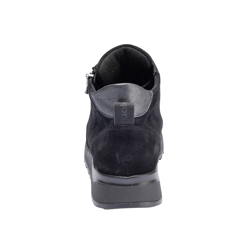 Damenstiefel in Nubuck, Schwarz, Waldläufer