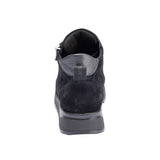 Damenstiefel in Nubuck, Schwarz, Waldläufer