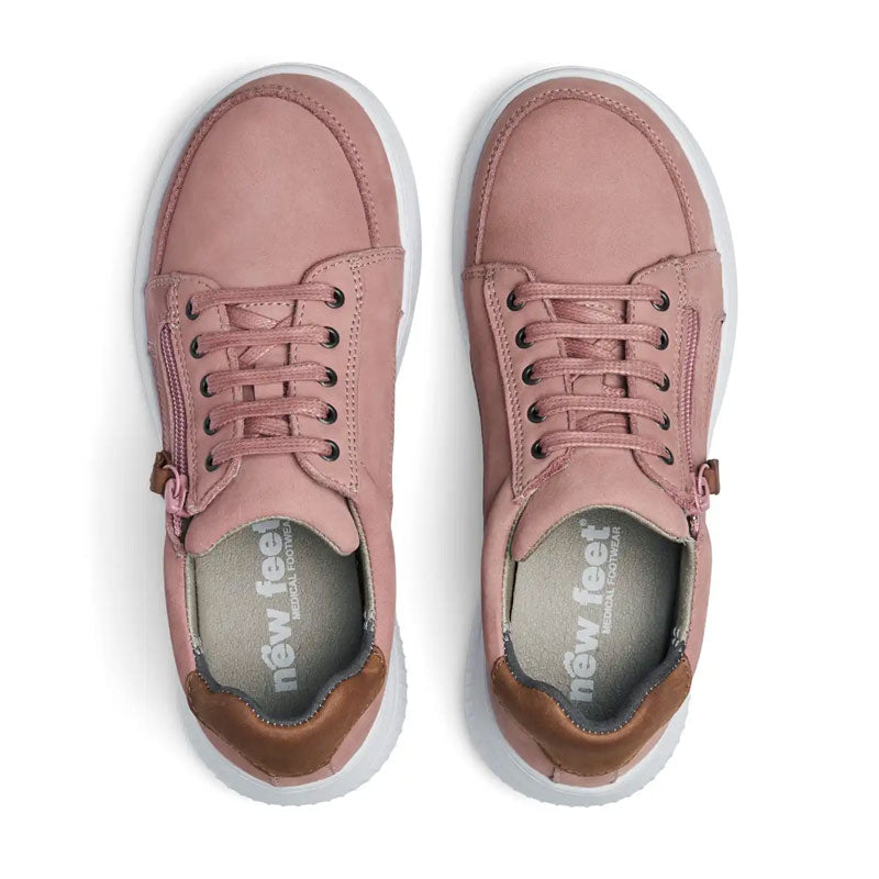 Damesneaker, Rosa, New Feet
