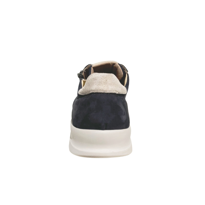 Herrenschuhe mit Reißverschluss, Dunkelblau, Fidelio