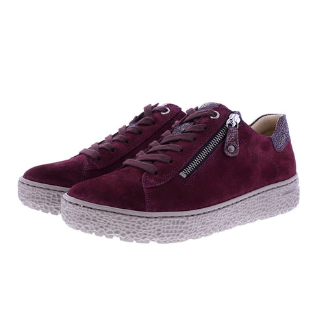 Hartjes sneaker med plateausål - Bordeaux