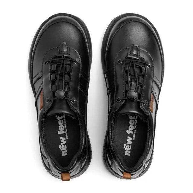 Damesko med lettluk, Sort, New Feet