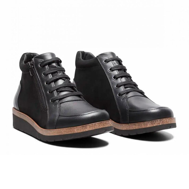 Kort damestøvlett, svart, New Feet