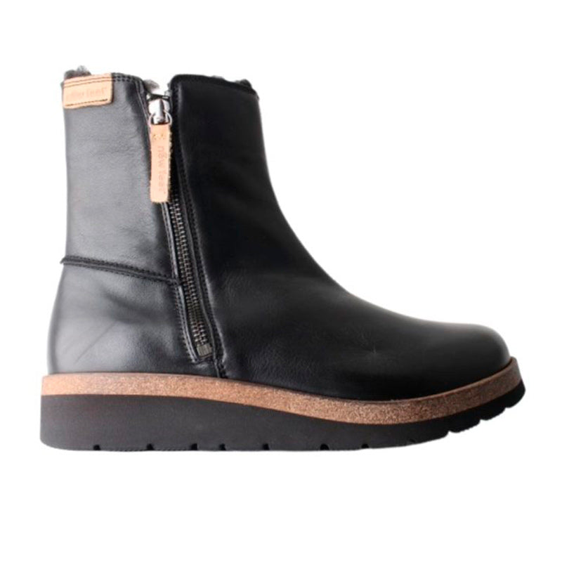 Varm damestøvel, sort, New Feet