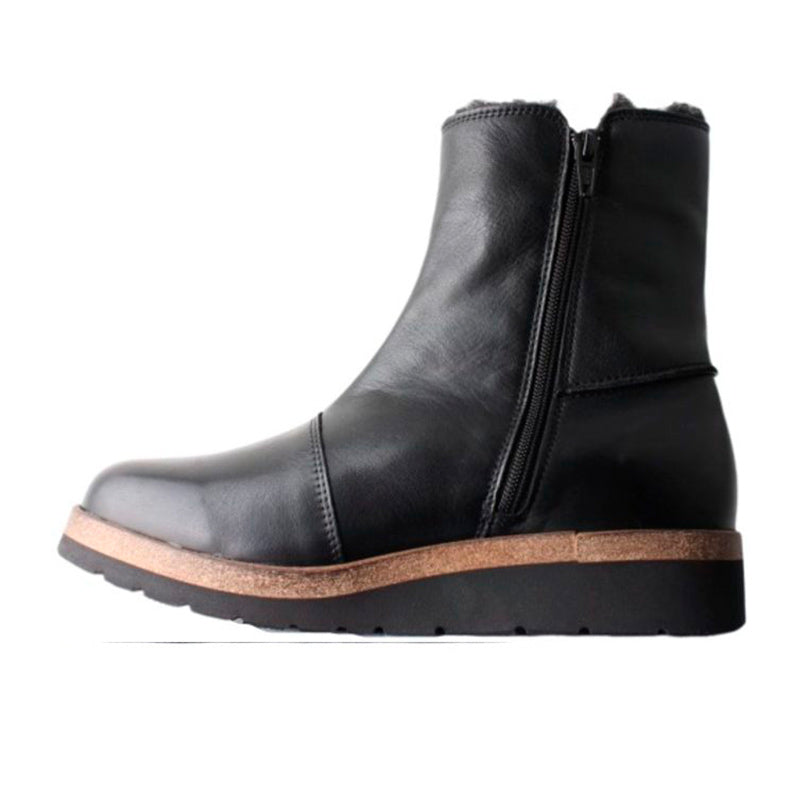 Varm damestøvel, sort, New Feet