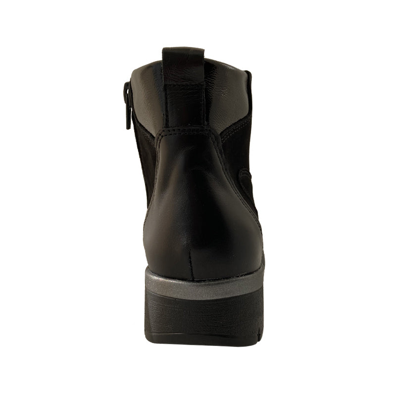 Leichte Damenstiefel. Schwarz, Waldläufer