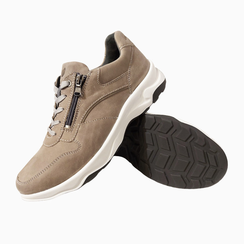 Sportlicher Herrensneaker, Beige, Waldläufer