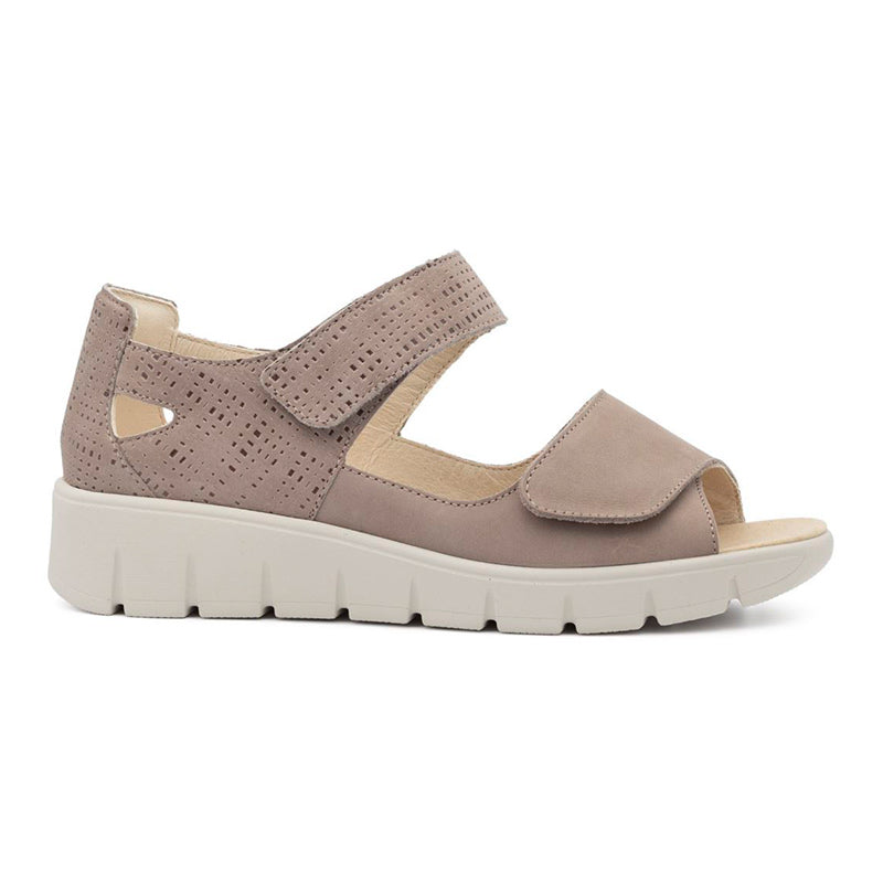 Damensandale, Beige, Waldläufer