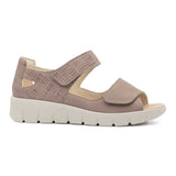 Damensandale, Beige, Waldläufer