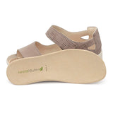 Damensandale, Beige, Waldläufer