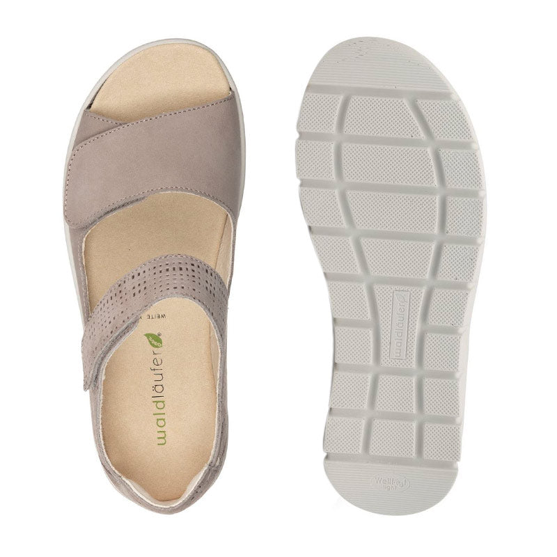 Damensandale, Beige, Waldläufer