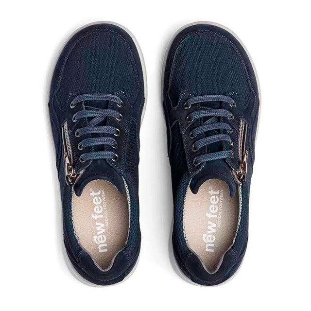 Damesko i mesh, Mørkeblå, New Feet