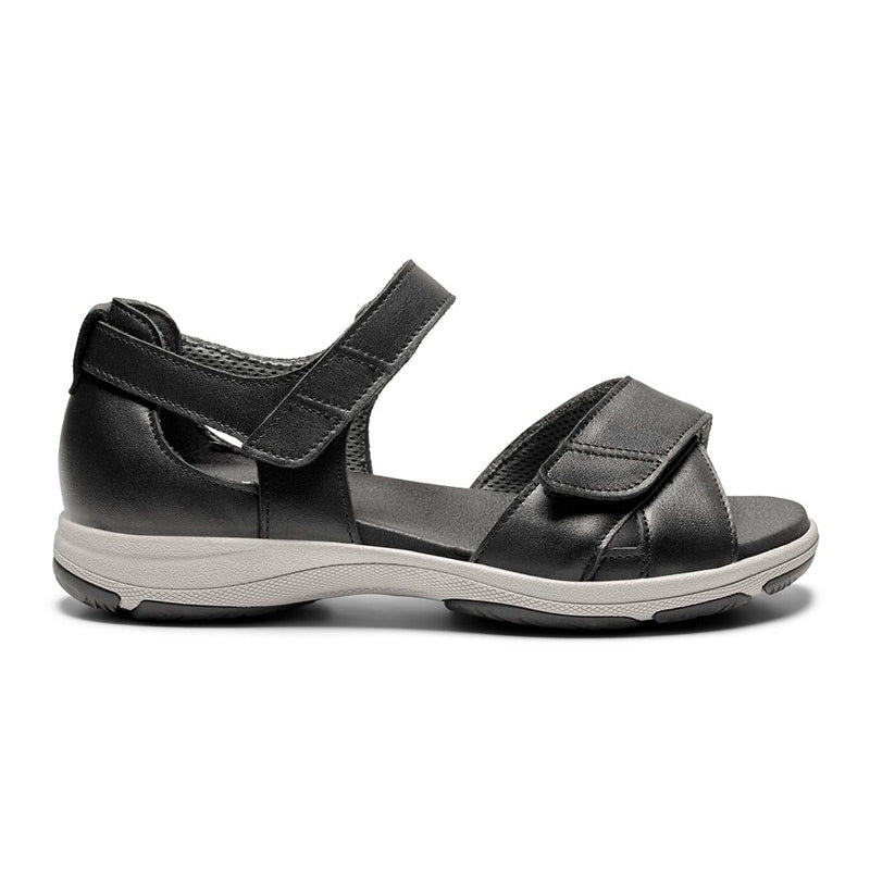 Damesandal i lær, Sort, New Feet