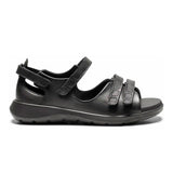 Damesandal, Sort skinn, New Feet