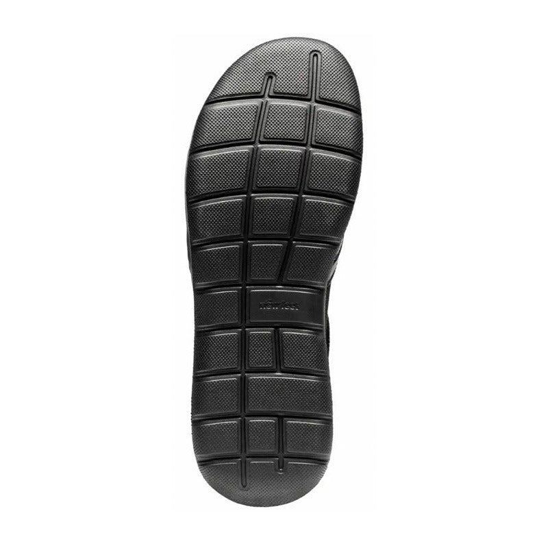 Damesandal, Sort skinn, New Feet