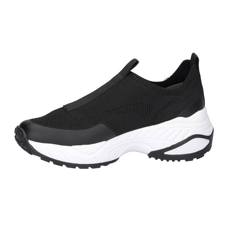 Sportlicher Damen-Sneaker, Schwarz, Waldläufer