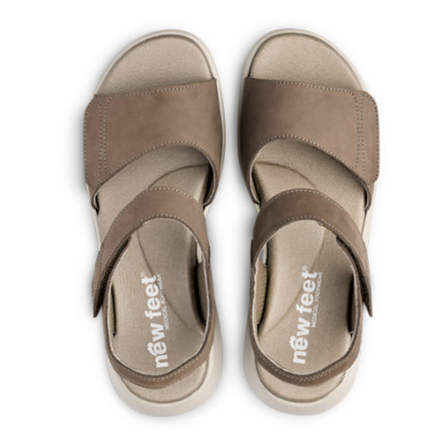 Lätt damsandal, Sand, New Feet