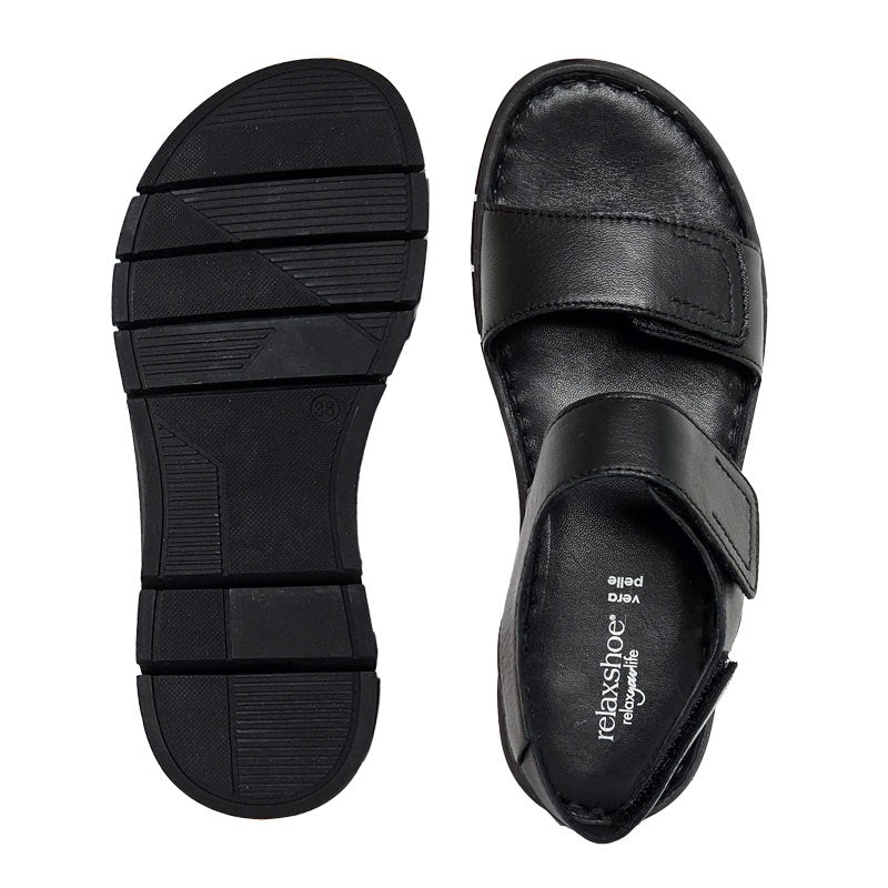 Damensandale, Schwarz, Relaxshoe
