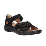 Damensandale, Schwarzes Nubuck, Hartjes