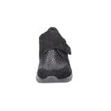 Breite Damenschuhe, Schwarz, Waldläufer