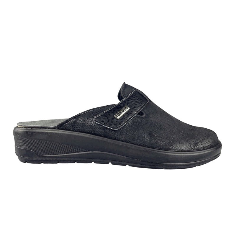 Damslipper med stretch, Svart, Rohde