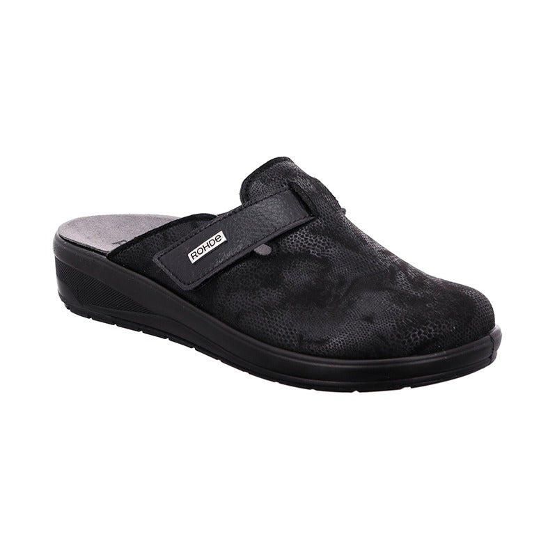 Damslipper med stretch, Svart, Rohde