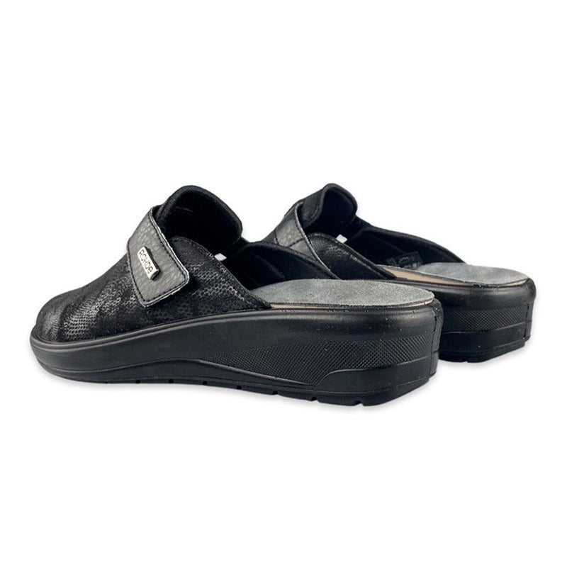 Damslipper med stretch, Svart, Rohde
