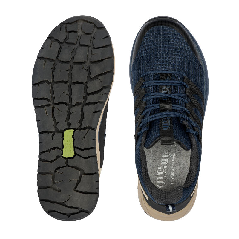 Sporty sneaker, Marineblå, Green Comfort