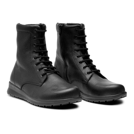 Damestøvle, Sort skinn, New Feet