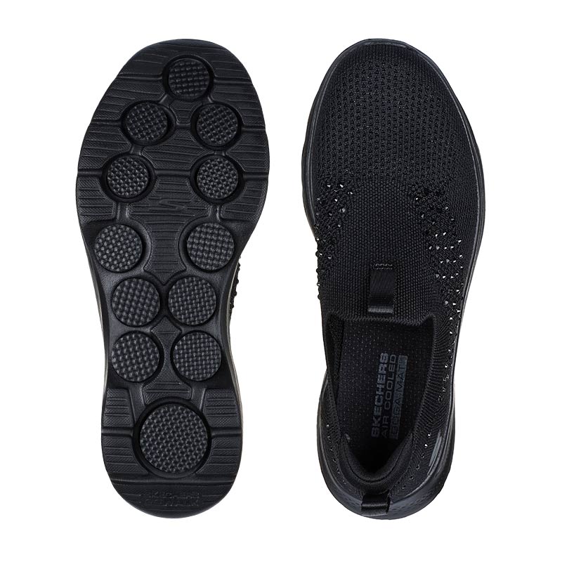 Skechers damesneaker - Sort bling-bling