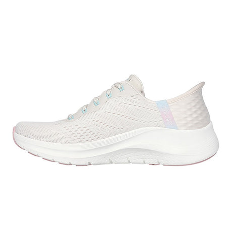 Skechers slip-in damesneaker - Hvid