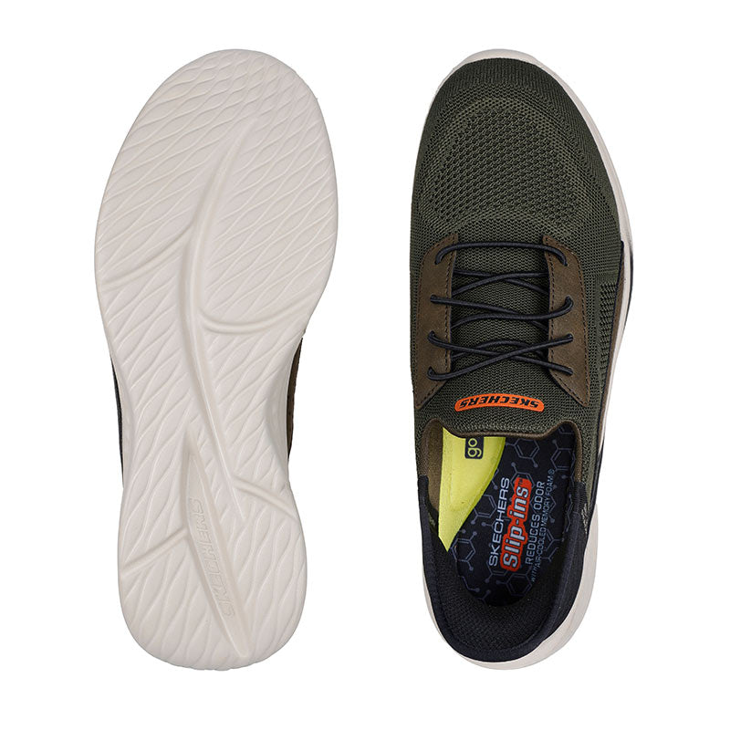 Slip-in herresneaker, Oliven, Skechers