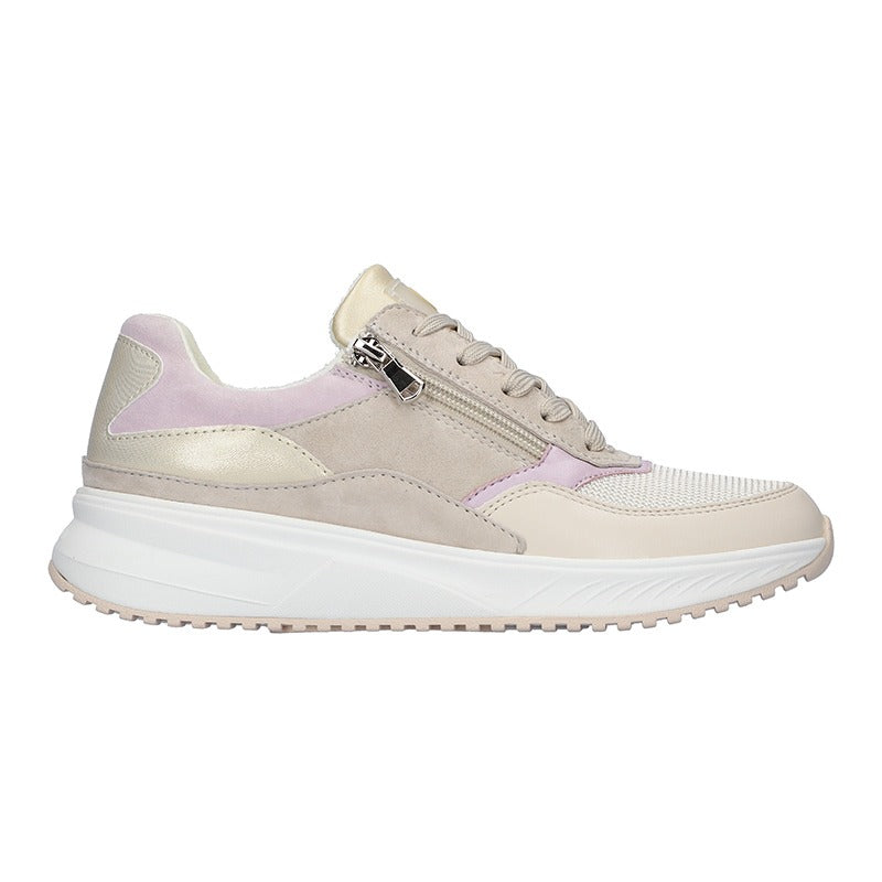 Damensneaker, Beige/Lavendel, Waldläufer