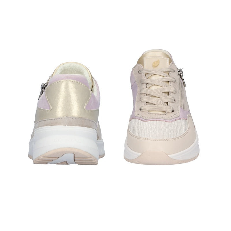 Damensneaker, Beige/Lavendel, Waldläufer