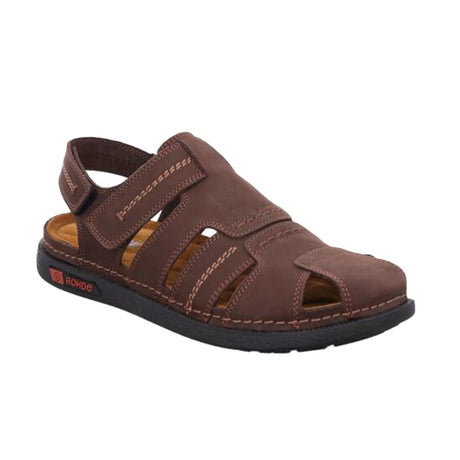 Rohde herresandal med velcro - Brun