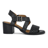 Green Comfort damesandal med hæl - Sort